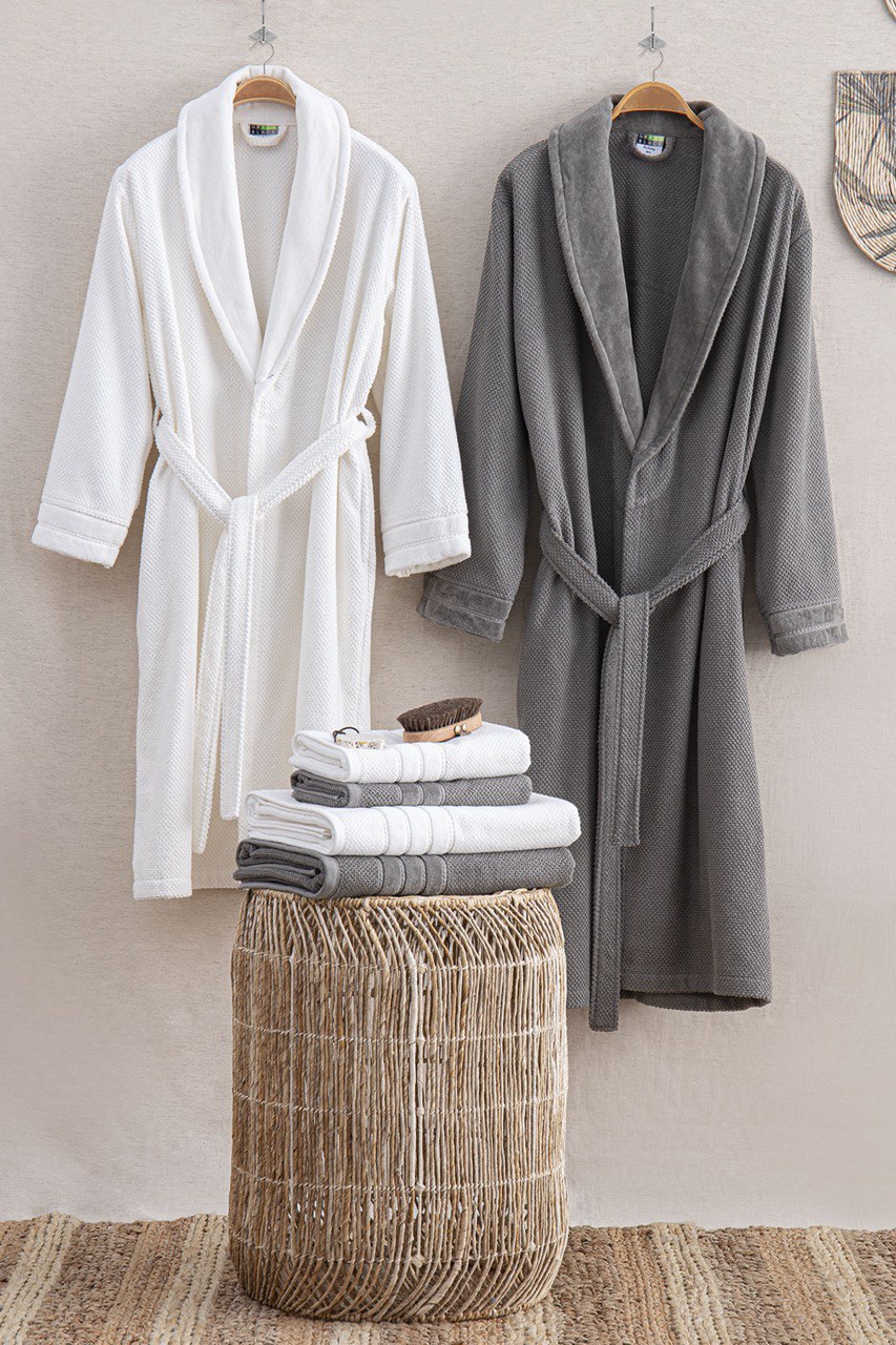 Ecotextile meeste hommikumantlid 100% puuvillast