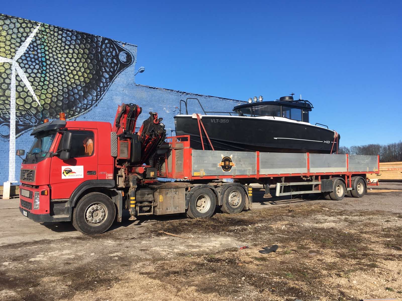 ПОЛУПРИЦЕП С КРАНОМ / ГРУЗОПЕРЕВОЗКИ / УСЛУГИ КРАНА / POOLHAAGIS KRAANAGA / TÕSTE-JA VEOTEENUSED