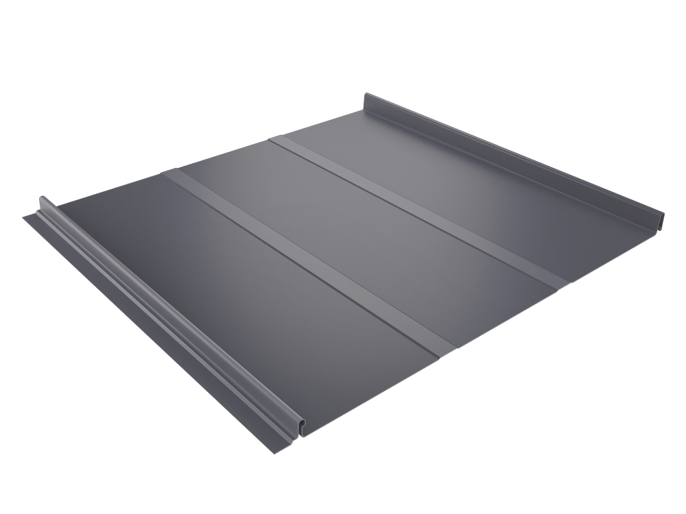 Klassikprofiil 480mm. Matt PUR 0.60mm RR23 tumehall või RR32 tumepruun