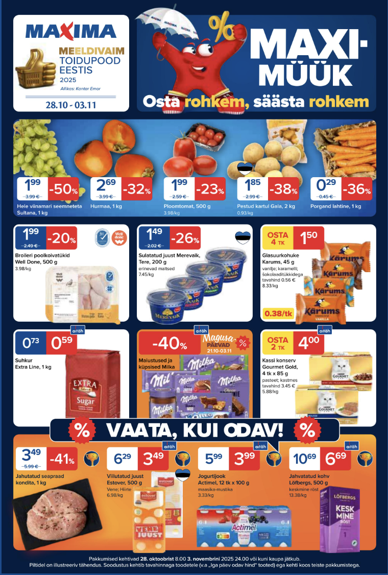 Maxima kliendileht nr. 44