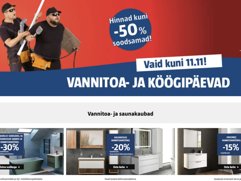 Vannitoa- ja köögipäevad BAUHAUSis