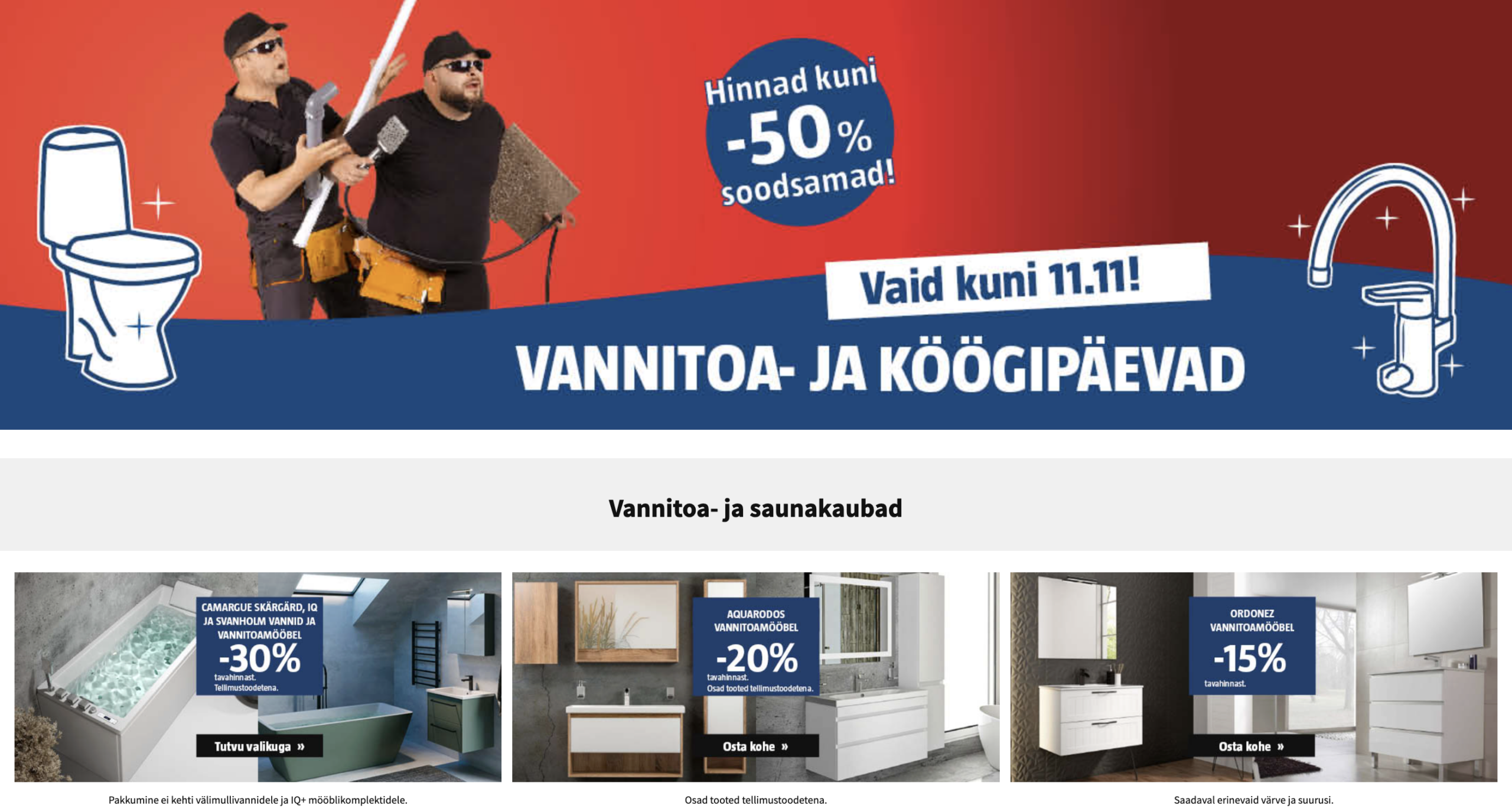 Vannitoa- ja köögipäevad BAUHAUSis