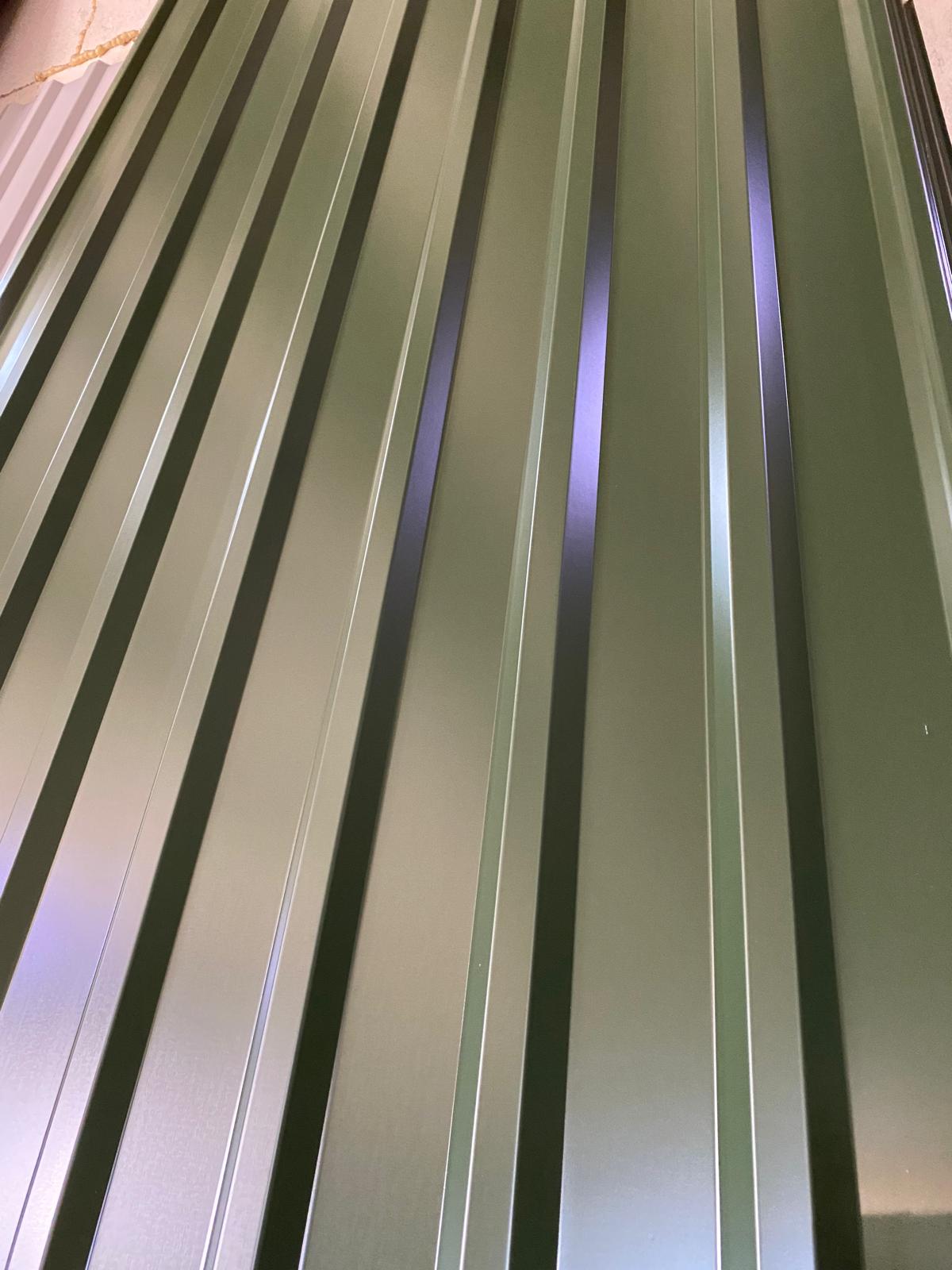 Trapetsprofiil TP20 Matt PE 0.50mm RAL6003 Olive Green