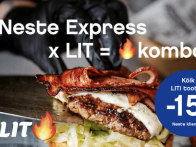 Nestekale -15% kõik LIT 🔥 toidud ja joogid