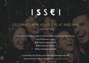 Celebrate New Year’s Eve at ISSEI Bar (Radisson Collection)