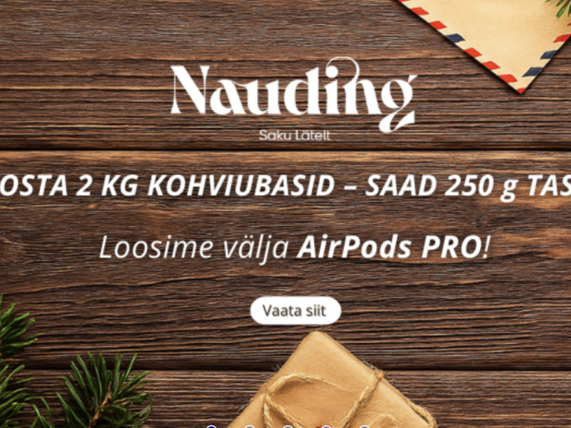 Osta 2 kg Naudingu kohviube ja saa 250 g TASUTA kaasa!