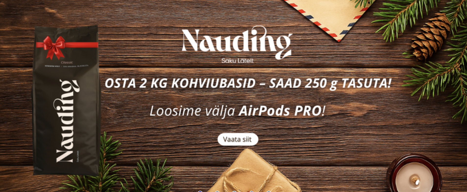 Osta 2 kg Naudingu kohviube ja saa 250 g TASUTA kaasa!