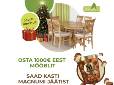 Osta 1000€ eest mööblit - saad kasti Magnumi jäätist