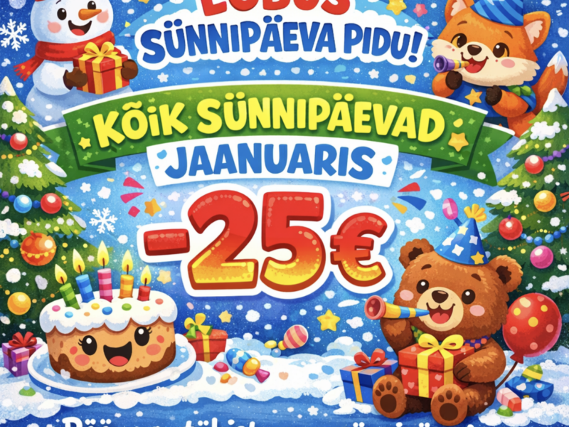 Rõõmuga tähista oma sünnipäev!