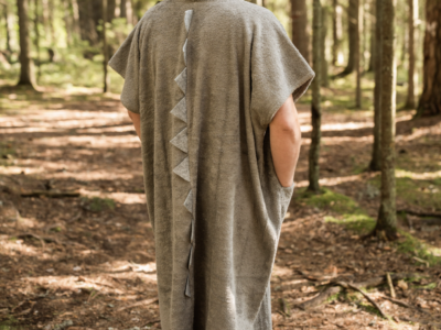 Puuvillafroteest poncho täiskasvanutele Draakon