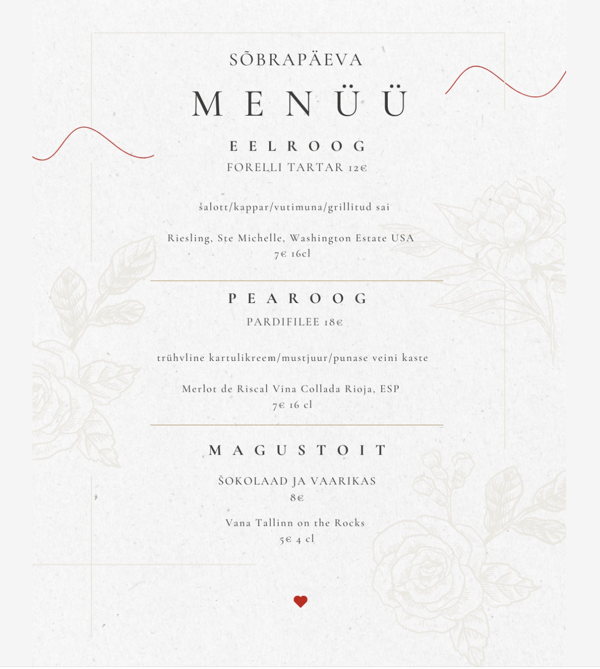 Pärnu Jahtklubi sõbrapäeva pakkumine on Sinu ees 💕