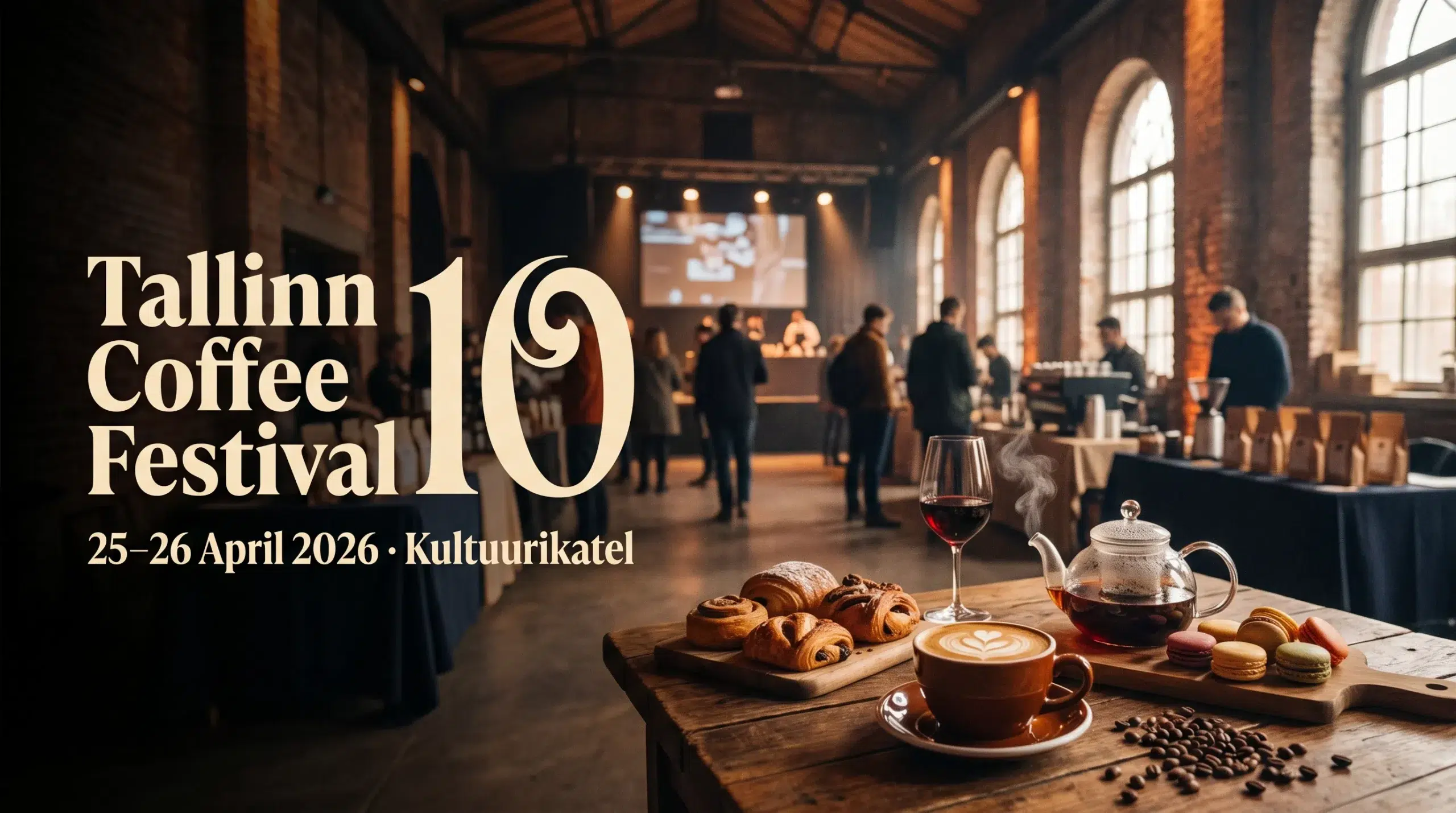 Tallinn Coffee Festival 2026: 10. juubelifertival toob Kultuurikatlasse kohvi, tee ja gastronoomia tipud